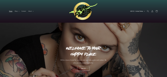 Punk Pleb Shopify Site