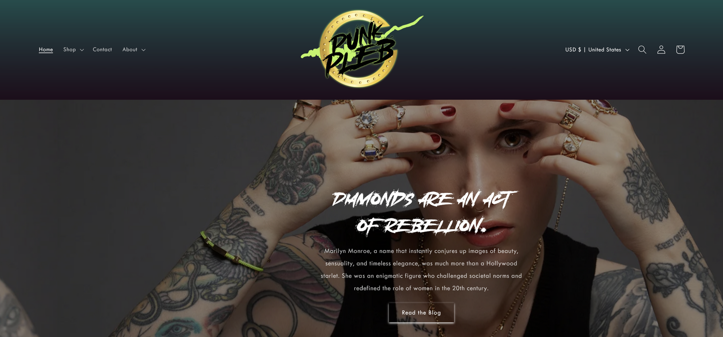 Punk Pleb Shopify Site