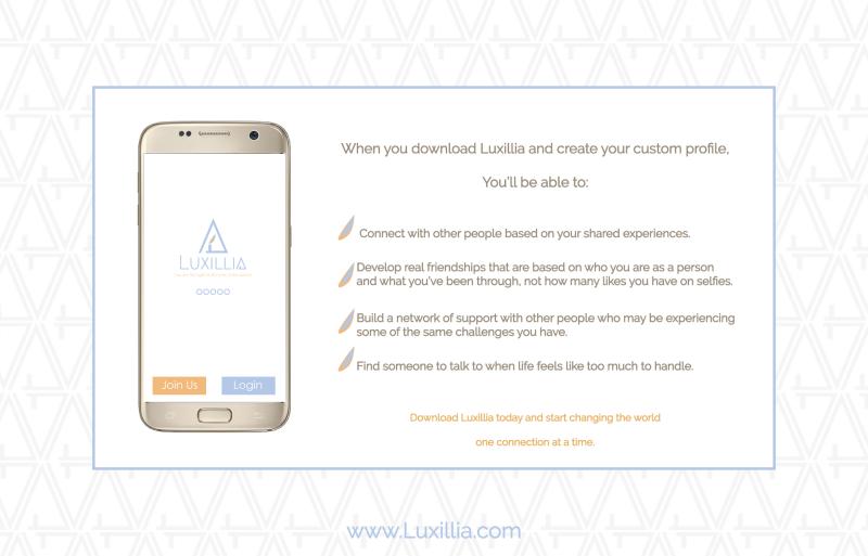 Luxillia - Peer to Peer Support App