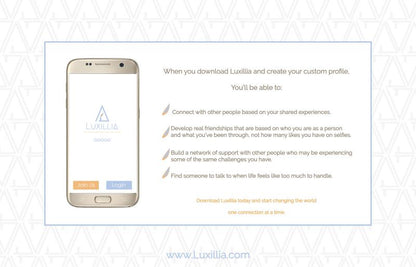 Luxillia - Peer to Peer Support App