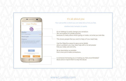 Luxillia - Peer to Peer Support App