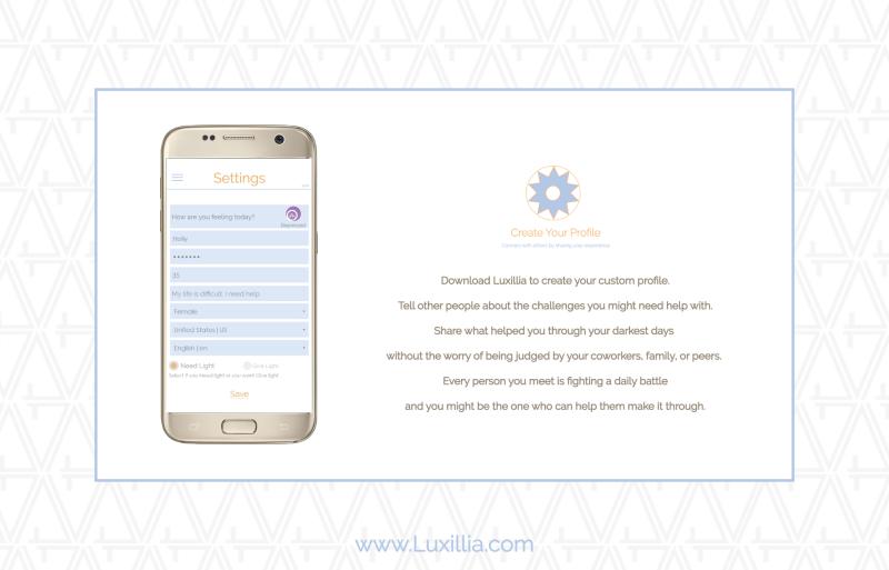 Luxillia - Peer to Peer Support App