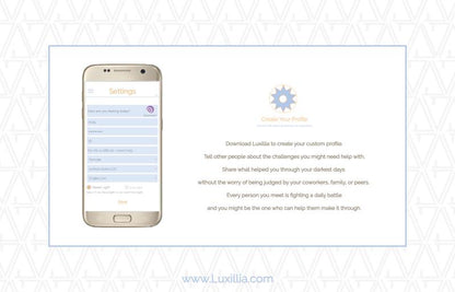 Luxillia - Peer to Peer Support App